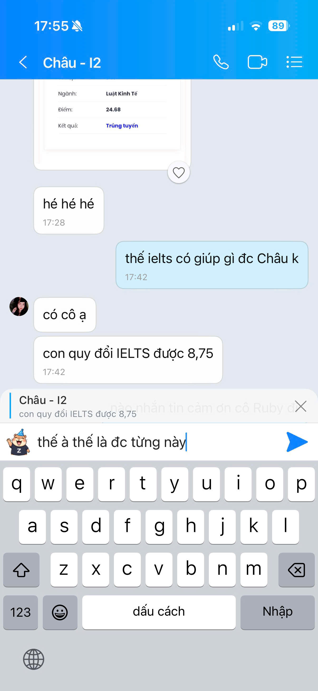 Minh chứng kết quả IELTS đã ẩn thông tin định danh 5