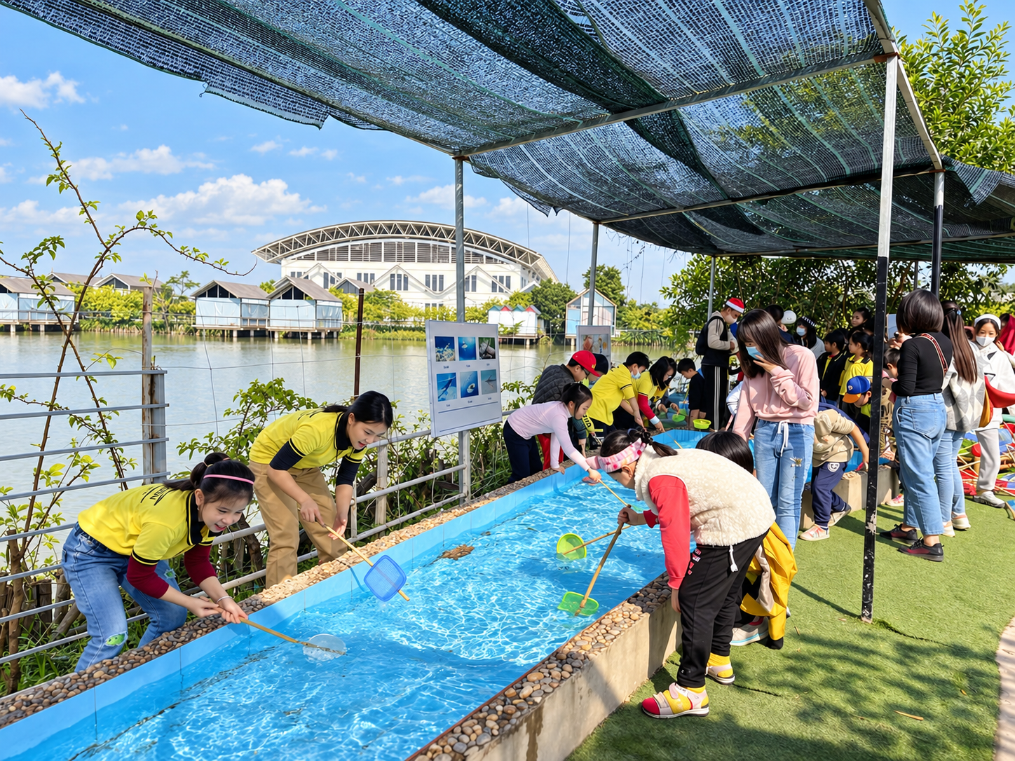 Học sinh Tiểu học tham gia hoạt động trải nghiệm ngoài trời